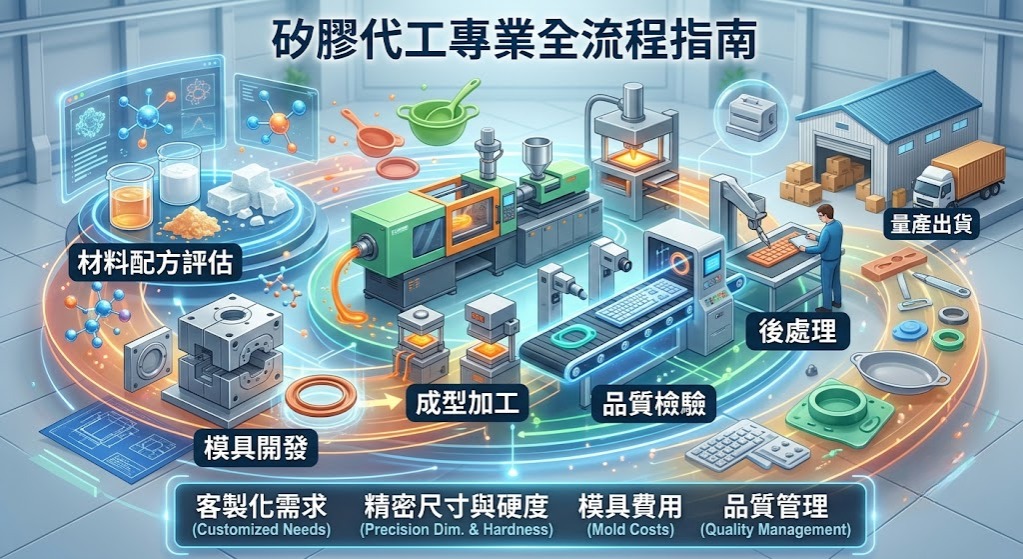 矽膠代工怎麼找？從材料、模具到量產流程完整指南